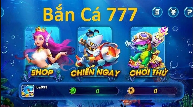 Game bắn cá ăn tiền vô cùng đa dạng