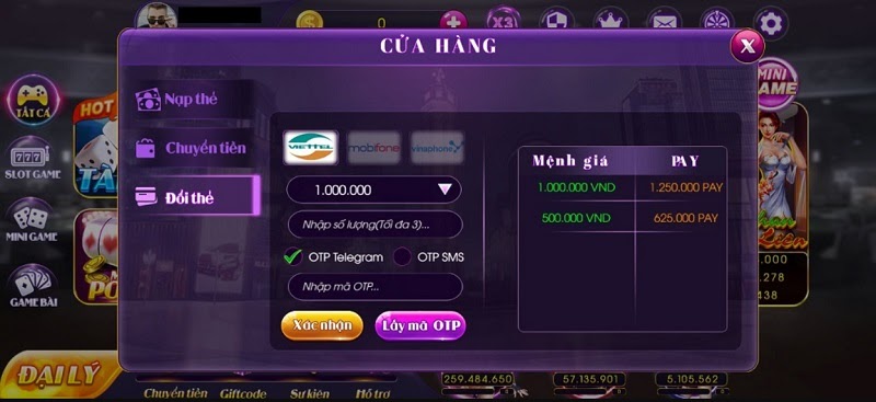 Rút thưởng tại cổng game Vpay88