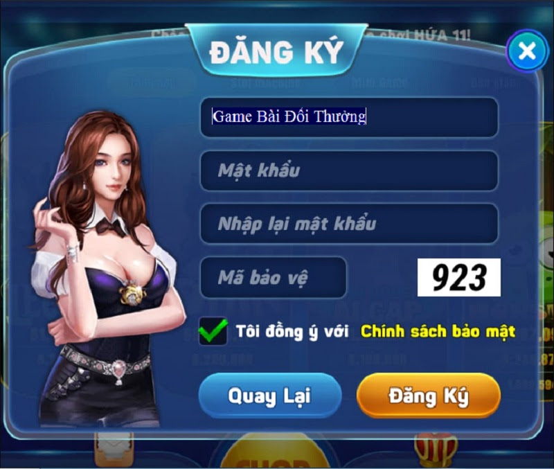 Hướng dẫn đăng ký tại cổng game Megawin