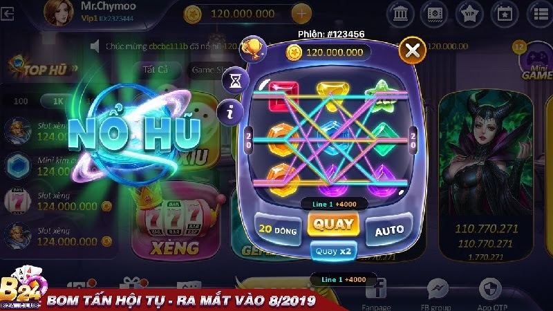 Game nổ hũ tại cổng game bài B24