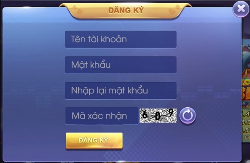 Đăng ký tài khoản tại cổng game Giauto Club