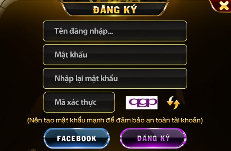 Đăng ký tài khoản tại cổng game Zingvip Club