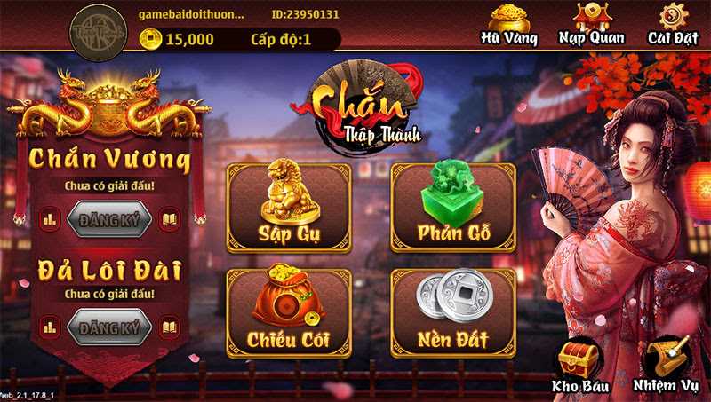 Game đánh chắn ăn khách nhất tại cổng game bài Thapthanh