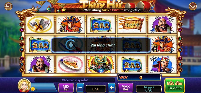 Slot Thủy Hử tại cổng game bài V99 Win 