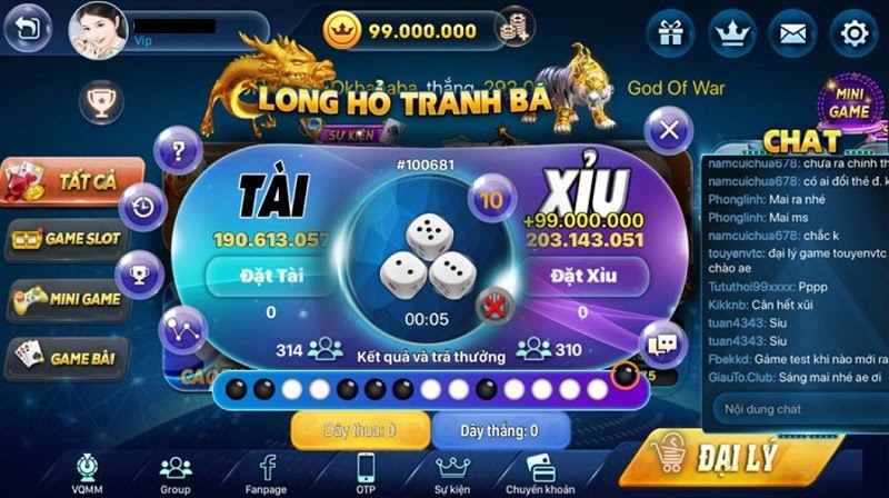 Tài Xỉu tại cổng game cổng game Giauto Club