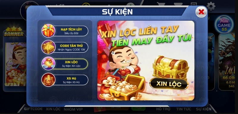 Tính năng “Xin lộc” cực lạ chỉ có tại cổng game V68