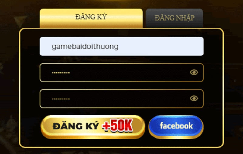 Đăng ký tài khoản game tại cổng game Ricwin