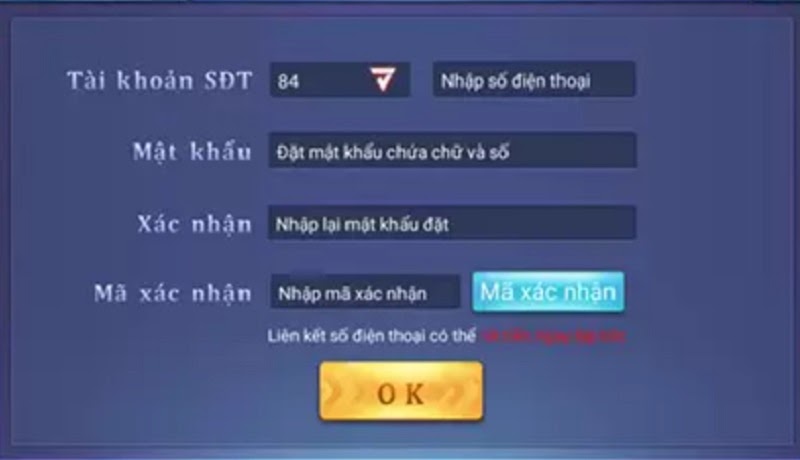 Đăng ký tài khoản tại cổng game Bomtan Win