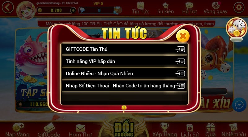 Các chương trình ưu đãi tri ân thành viên tại cổng game Ban Ca Zui