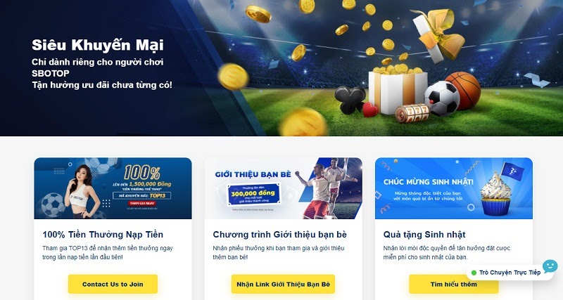 Khuyến mãi hấp dẫn tại game bắn cá Sbobet