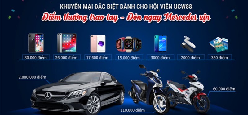 Phần thưởng ưu đãi khủng tại bắn cá ucw88