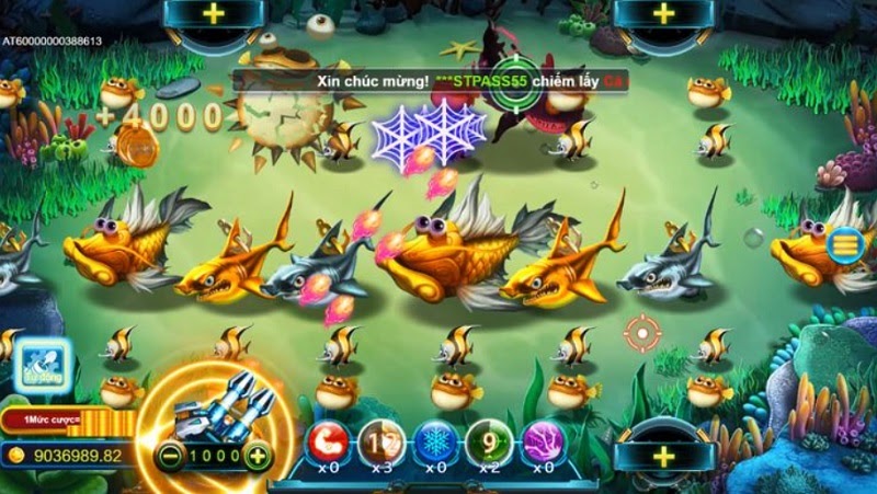 Phòng chơi tại game bắn cá Sports998