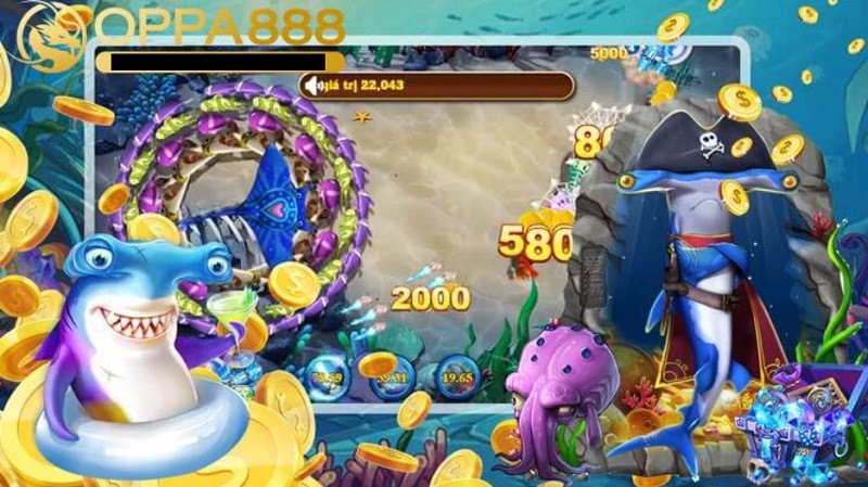 Chơi game bắn cá Oppa888 thú vị, đẳng cấp bậc nhất