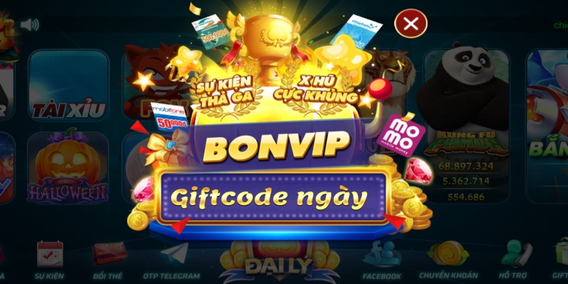 Chương trình săn giftcode Bonvip Club