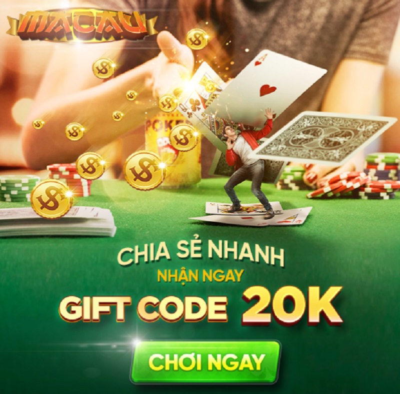 Chia sẻ bài viết nhận ngay Giftcode Macau Club