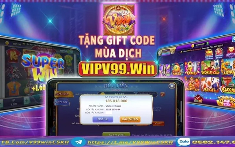 Xem livestream nhận Giftcode V99 Win hấp dẫn